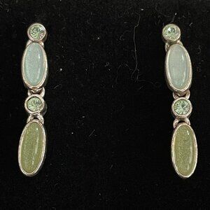 3/$17 Silver and Sea glass Pierced Earrings by Lauren Conrad